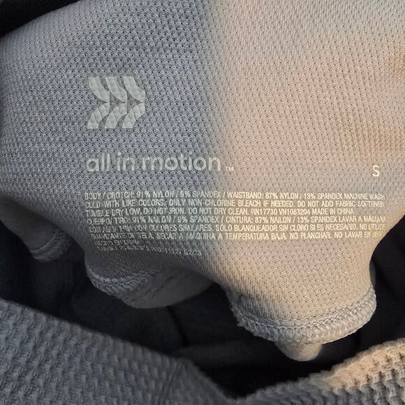 All In Motion Women's Textured Seamless High Rise Active Leggings Size Small - Picture 5 of 10